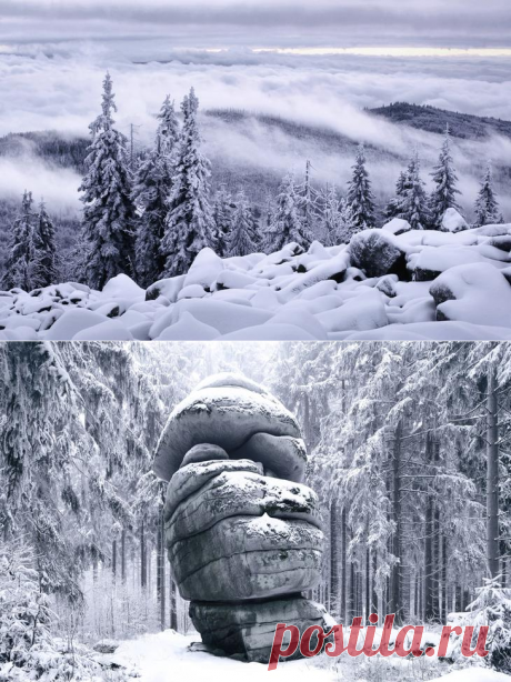 «Зимняя сказка»: пейзажные фотографии заснеженных горных лесов Европы