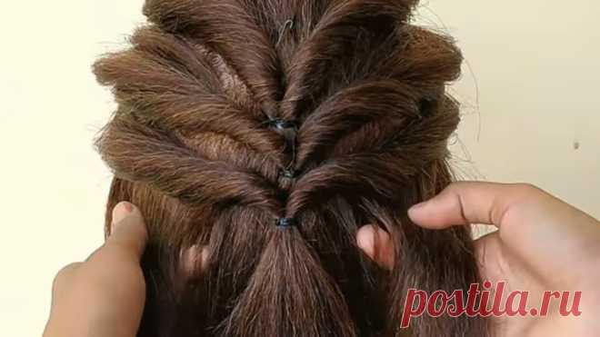 AWESOME HAIRSTYLE FOR WEDDING & FUNCTION - YouTube