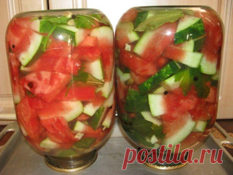 Рецепт быстрых маринованных арбузов