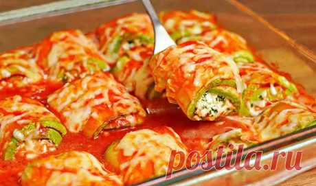 Рулетики из кабачков с творогом и сыром в духовке - БУДЕТ ВКУСНО! - медиаплатформа МирТесен