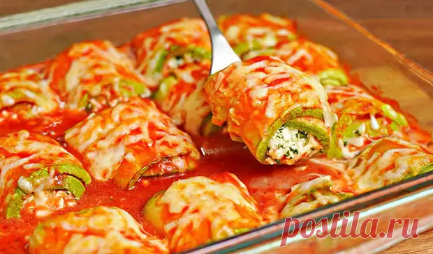 Рулетики из кабачков с творогом и сыром в духовке - БУДЕТ ВКУСНО! - медиаплатформа МирТесен