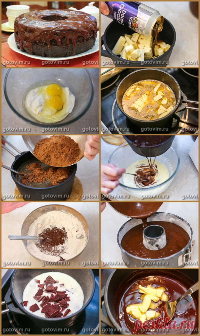 Шоколадный кекс на пиве
