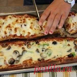 Фантастически вкусная пицца-хлеб за 10 минут