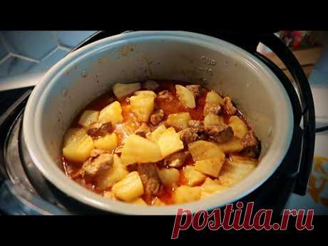Картошка с мясом в мультиварке