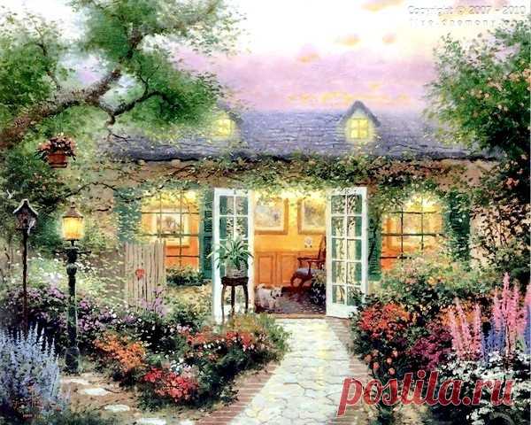 живопись Thomas Kinkade - 69 фото. Фотографии Валентин Иванов.