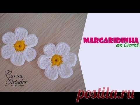 Margaridinha de Crochê por Carine Strieder