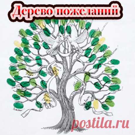 Дерево пожеланий. Шаблон дерева пожеланий