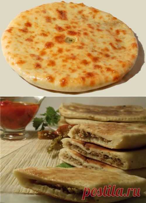 Рецепт лепешек на кефире с мясом и сыром / Простые рецепты