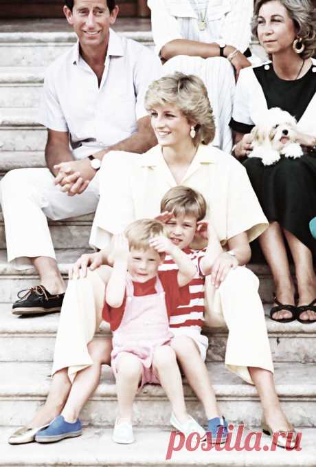 Princess Diana, Prince William and Prince Harry