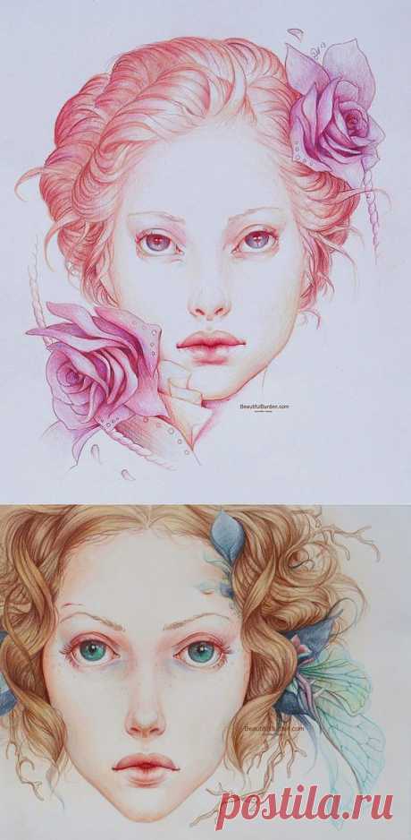 Фантазийные портреты Jennifer Healy.