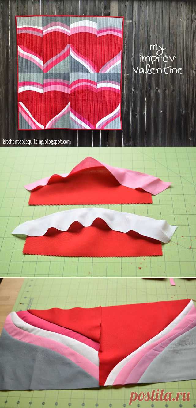 Moda Bake Shop: My Improv Valentine Wall Quilt
