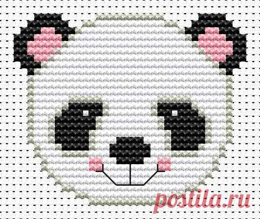 11ct Cross Stitch Kit -Fat Cat- Sew simple Cute Panda - 7.8x6.4cm kids beginners | eBay
