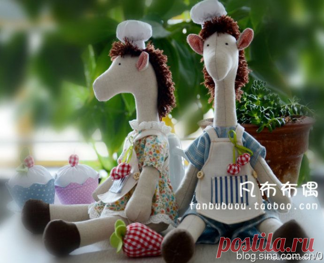Шьем игрушки. Лошадки и обезьянки. Выкройки.