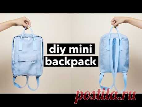 DIY Mini Backpack From Scratch! (Fjällräven Kånken style)