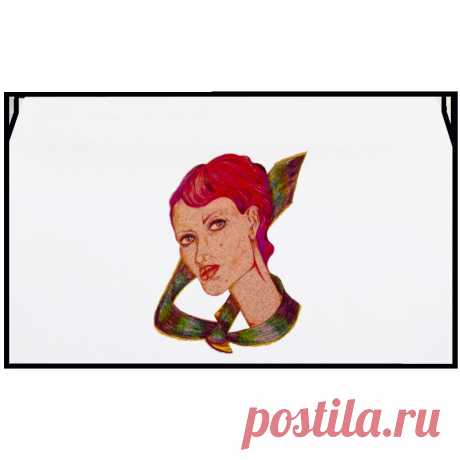 Конверт маленький &quot;Евро&quot; Е65 &quot;Девушка в галстуке.&quot; от Printissimo - Printio