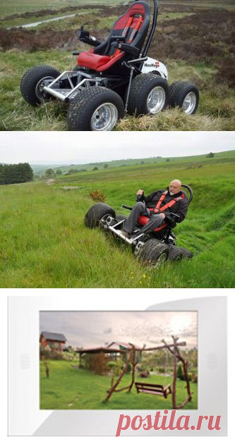 MobileDevice — Инвалидное кресло HexHog ATV оснащено полным приводом