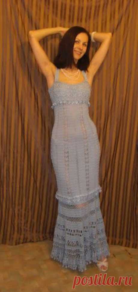 Красивейшее ажурное платье крючком с подрооообнейшим описанием. Пошаговые фото