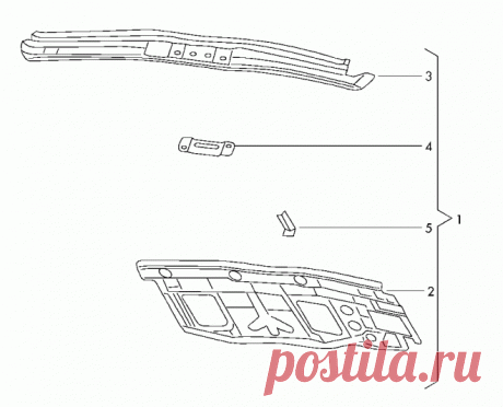 Задняя панель Skoda Roomster