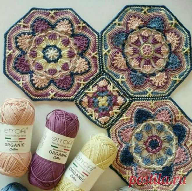 Красивый мотив крючком — Сделай сам, идеи для творчества - DIY Ideas