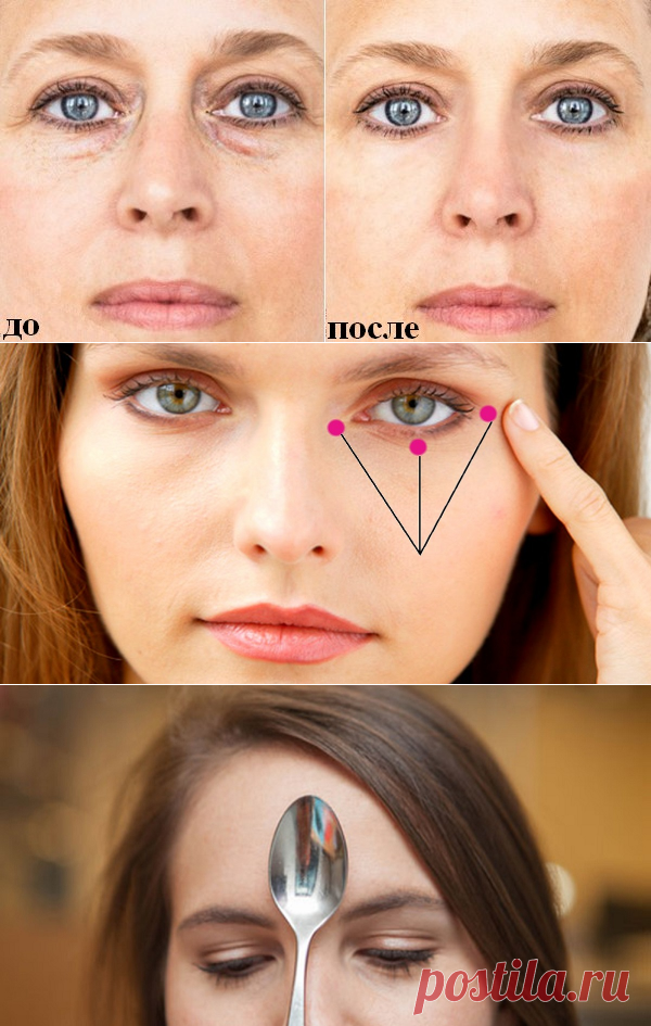 Как убрать мешки под глазами с помощью макияжа фото до и после