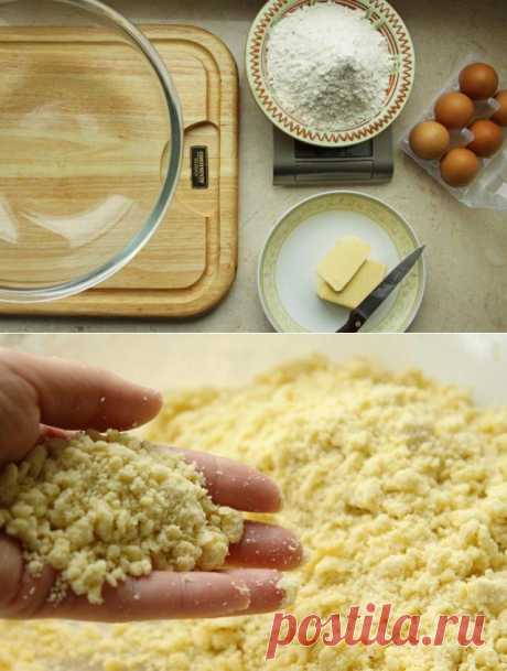 Французское песочное тесто Pate Sablee с миндалем.