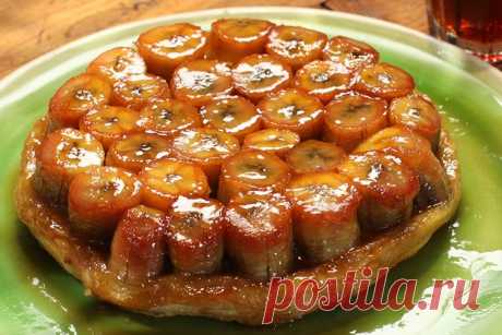 Вкусный пирог татен с бананами. Лучший рецепт