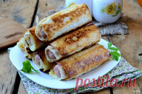 Как приготовить «Сосиски в картофельно-сырной шубке» — Вкусные рецепты
