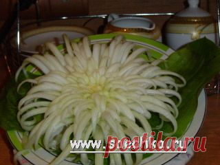 Хризантема из пекинской капусты | рецепты на Saechka.Ru