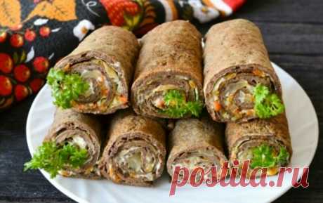 Вкуснейшие рулетики из печеночных блинчиков Эти печёночные рулетики покорят всех. Его с достоинством можно подать и к праздничному столу. Такая закуска не может не понравиться. Приготовить его очень легко, поэтому справится даже начинающая хозяйка...