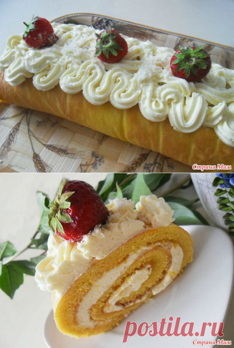 Простейший, но очень вкусный рулет по ГОСТу + Сливочный крем &quot;Пятиминутка&quot; - Люблю готовить - Страна Мам
