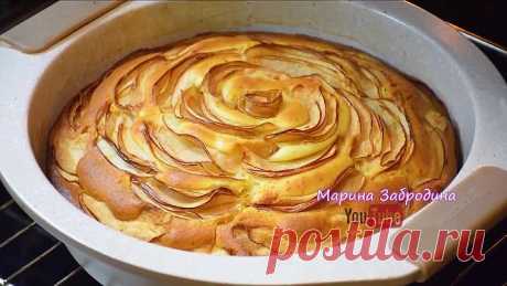 Пирог с Яблоками на сметане 🍏 САМЫЙ Вкусный и Простой Рецепт