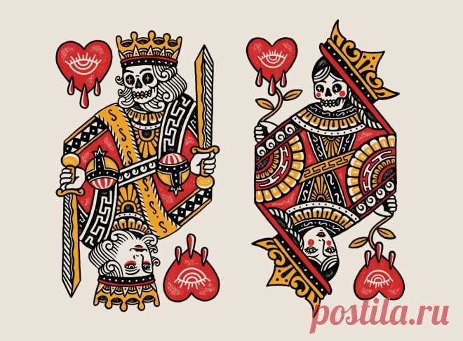 KING & QUEEN for Bad Monday Apparel by cmpt_rules on Dribbble