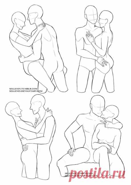 Couples reference poses by Sellenin on DeviantArt