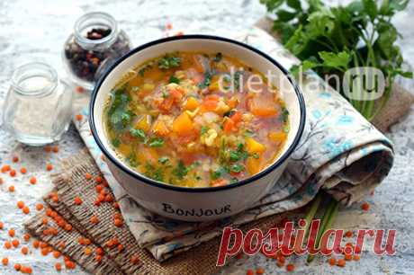 Чечевичный суп с тыквой - рецепт с пошаговыми фото