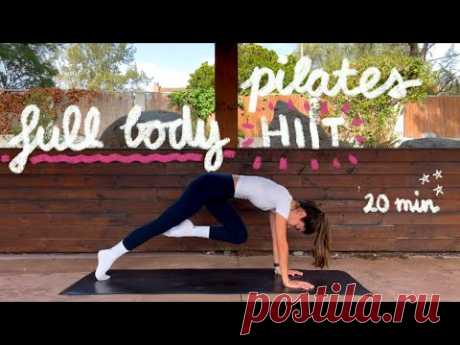 20MIN full body pilates HIIT workout // burn 200 calories // no equipment