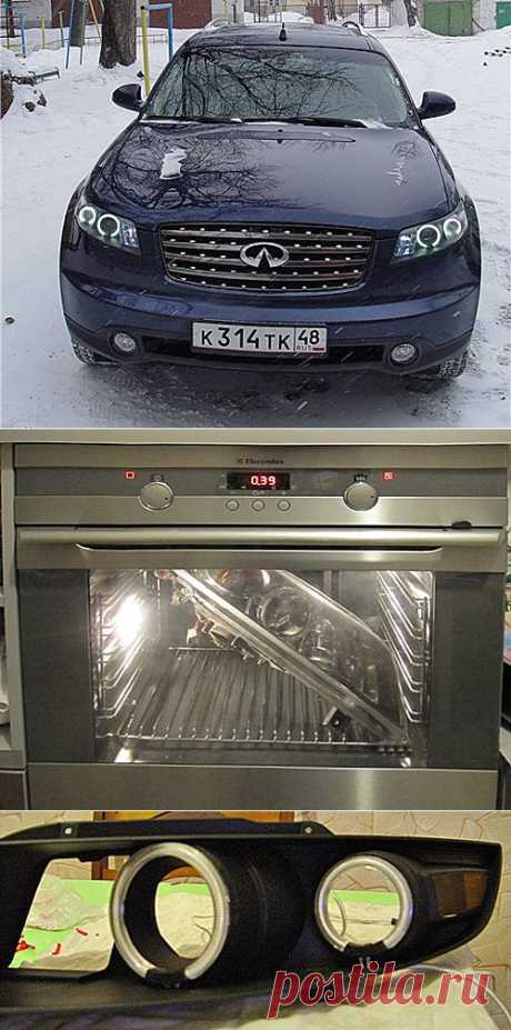 Запчасти INFINITI .:. Разбор фары и установка «Angel Eyes»