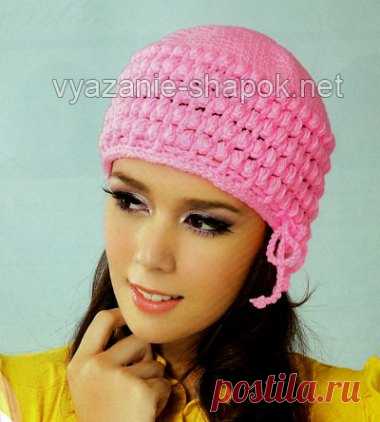 Зимняя шапка крючком для женщин красивым узором | Вязание Шапок - Модные и Новые Модели