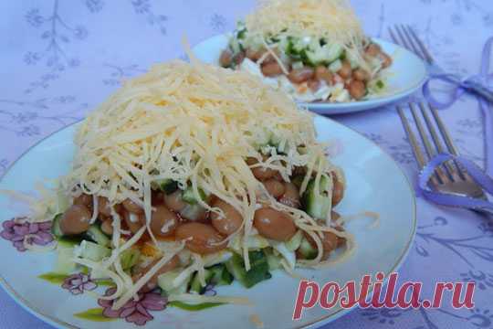Салат с фасолью и яйцами — Духовочка