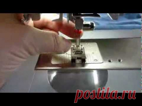 Как шить на машинке двойной иголкой - YouTube