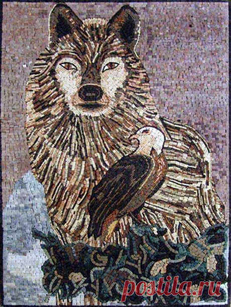 Animal Mosaic Art - Wild Animals Natural hand-cut mosaics with earth toned colors were used to create this beautiful mural. A unique decorative item that is sure to add an elegant touch to any of your indoor or outdoor rooms. Customization for size or border is available so you will be sure to get the perfect mosaic that you need. Mosaic Uses: Floors Walls or Tabletops both Indoor or Outdoor as well as wet places such as showers and Pools.