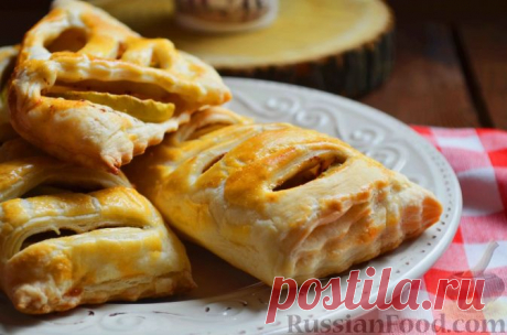 Рецепт: Слойки с яблоками и корицей на RussianFood.com