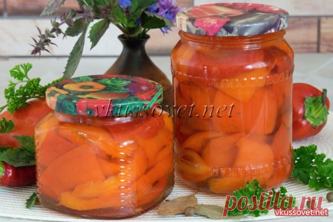 Маринованный перец болгарский на зиму с маслом Рецепт приготовления маринованных сладких перцев с маслом на зиму. Отличная, универсальная закуска на зиму из болгарского перца, в маринаде с добавлением растительного масла. Готовится эта закуска методом бланширования в маринаде, затем им же и заливается – вот и весь технологический процесс