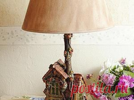 Лампа-дом из того что под рукой - Ярмарка Мастеров - ручная работа, handmade