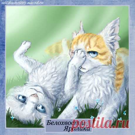 Cloudtail and Brightheart. Warriors by Romashik-arts on DeviantArt