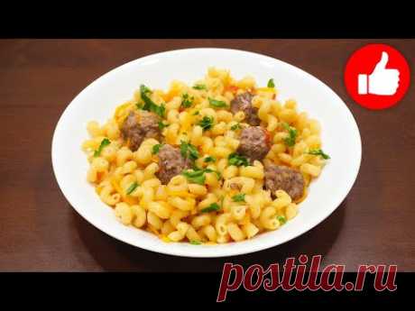 ВКУСНО ЗА КОПЕЙКИ - МАКАРОНЫ С ФРИКАДЕЛЬКАМИ В МУЛЬТИВАРКЕ, ПРОСТОЙ РЕЦЕПТ НА ОБЕД ИЛИ УЖИН!