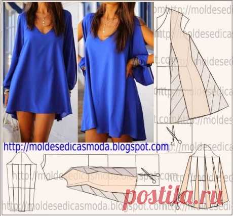 Найдено на сайте moldesedicasmoda.blogspot.com.