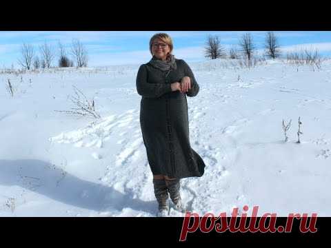 #платьеспицами #каксвязатьплатьекардиган  Платье-кардиган готово