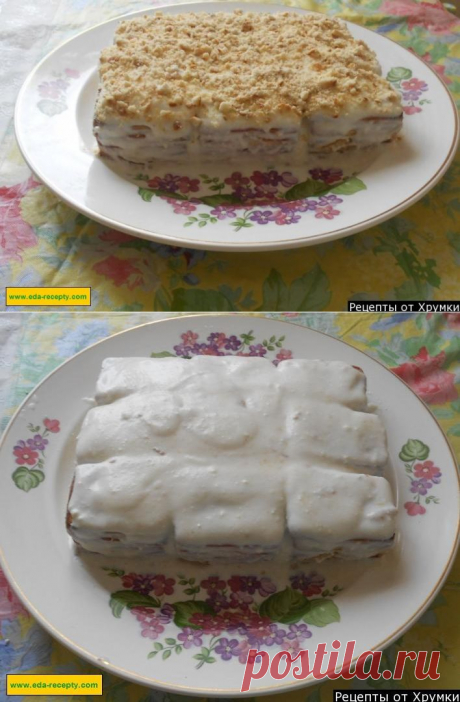 Торт из печенья и творога