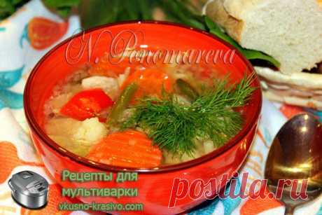 Суп в мультиварке| Куриный суп в мультиварке » Рецепты для мультиварки
