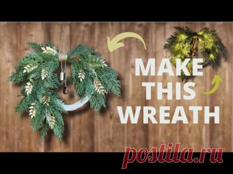 Christmas Wreath Tutorial | DIY: how to make a wreath | Holliday